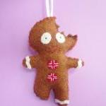 Gingerbread Man Ornament, Funny Christmas..