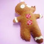Gingerbread Man Ornament, Funny Christmas..