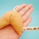 Fortune Cookie Ornament - You Will Be Rich