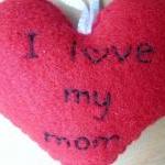 Heart Ornament - I Love My Mom