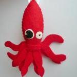 Funny Felt Ornament Sea Monster - Giant Squid