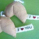 Handmade Ornaments - I Love You Fortune Cookie..