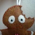 Christmas Ornaments - Terrified Gingerbread Man
