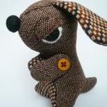 Stuffed Animals - Evil Dog - Brown Vintage Style