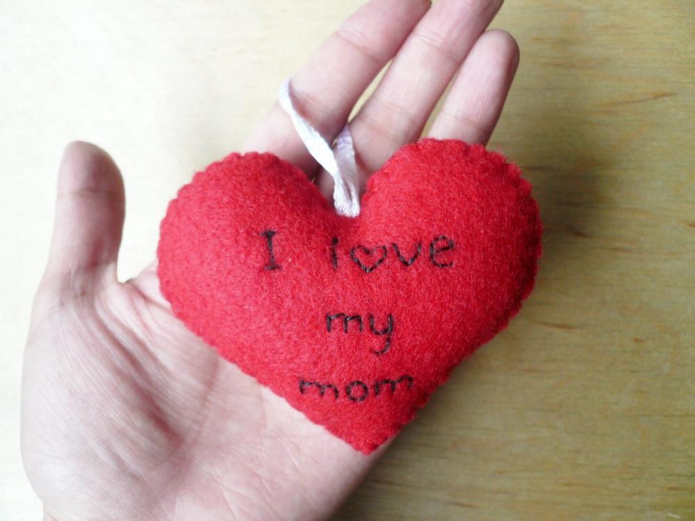 Heart Ornament - I love my mom