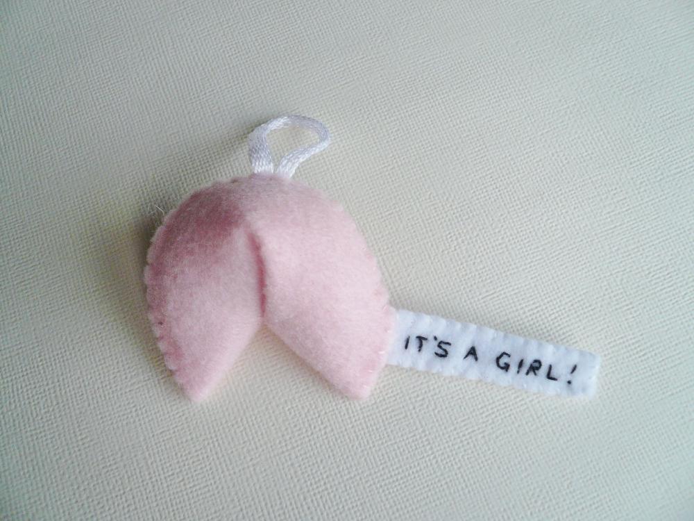 Baby shower decorations - baby girl ornament