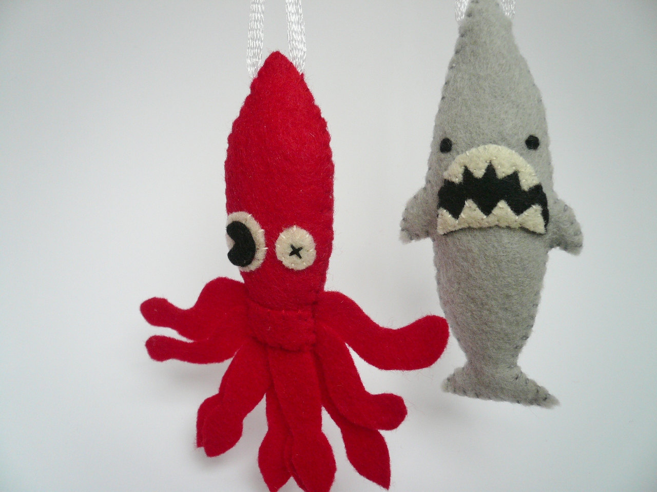 Felt Animals Funny Ornaments Sea Monster Set on Luulla